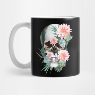 Sugar skull with succulents plants Mug